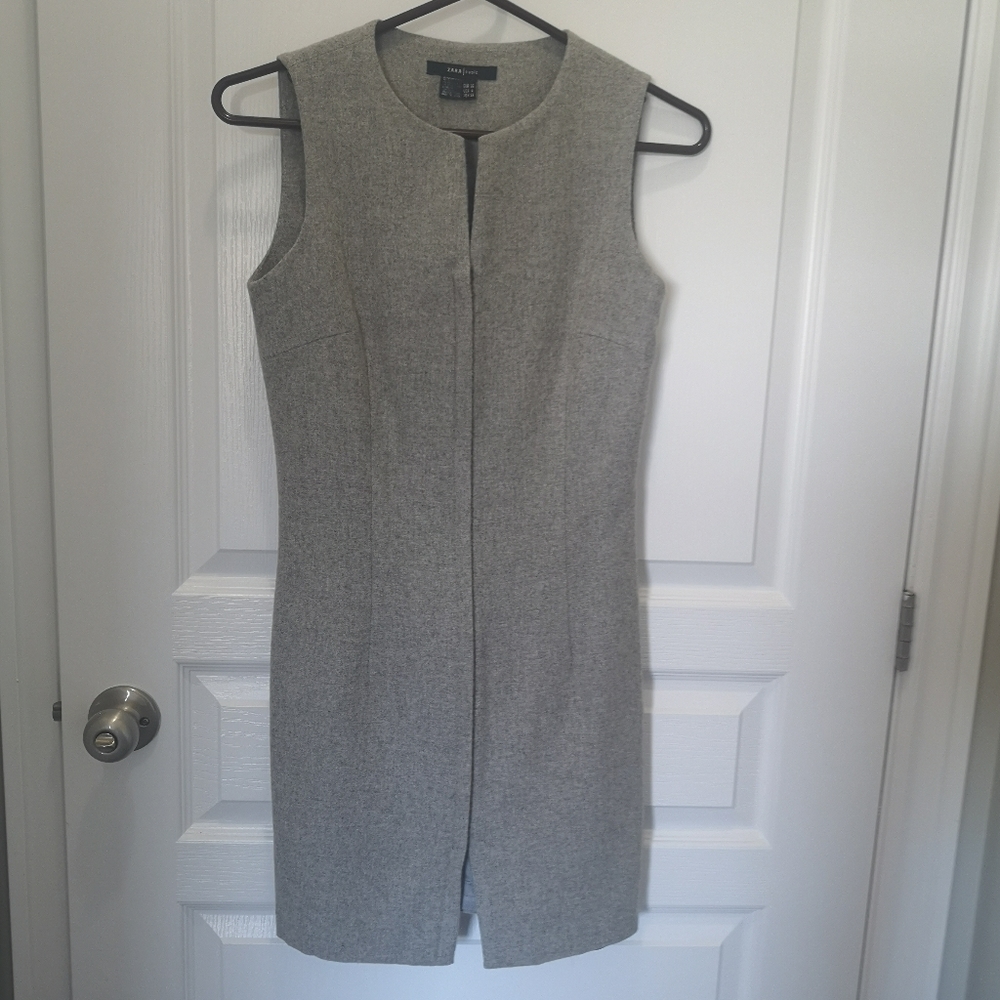 Zara wool gilet vest duster